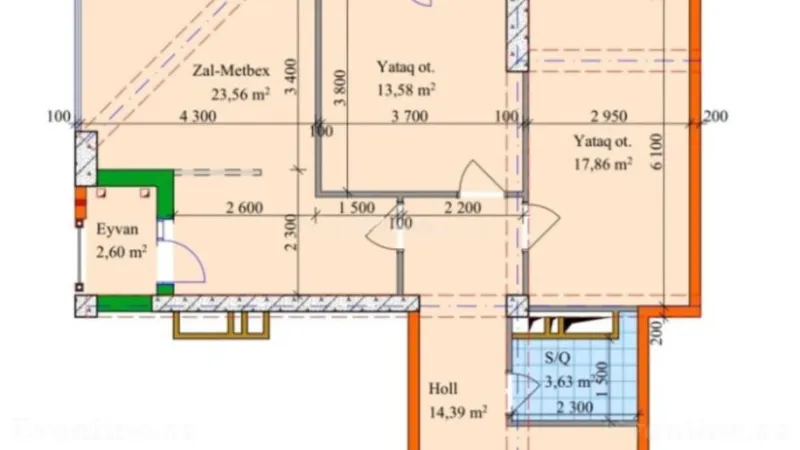 Satılır 3 otaqlı Mənzil Yeni tikili 75 m² 28 May m. - şəkil 4