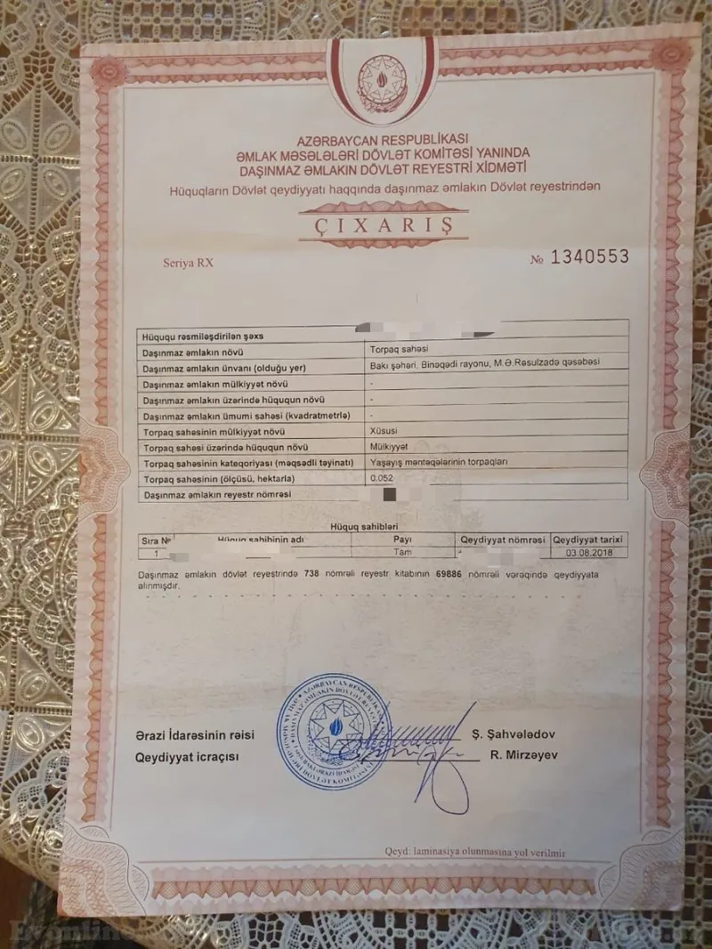 Satılır Torpaq 6 sot 7-ci mikrorayon - şəkil 2