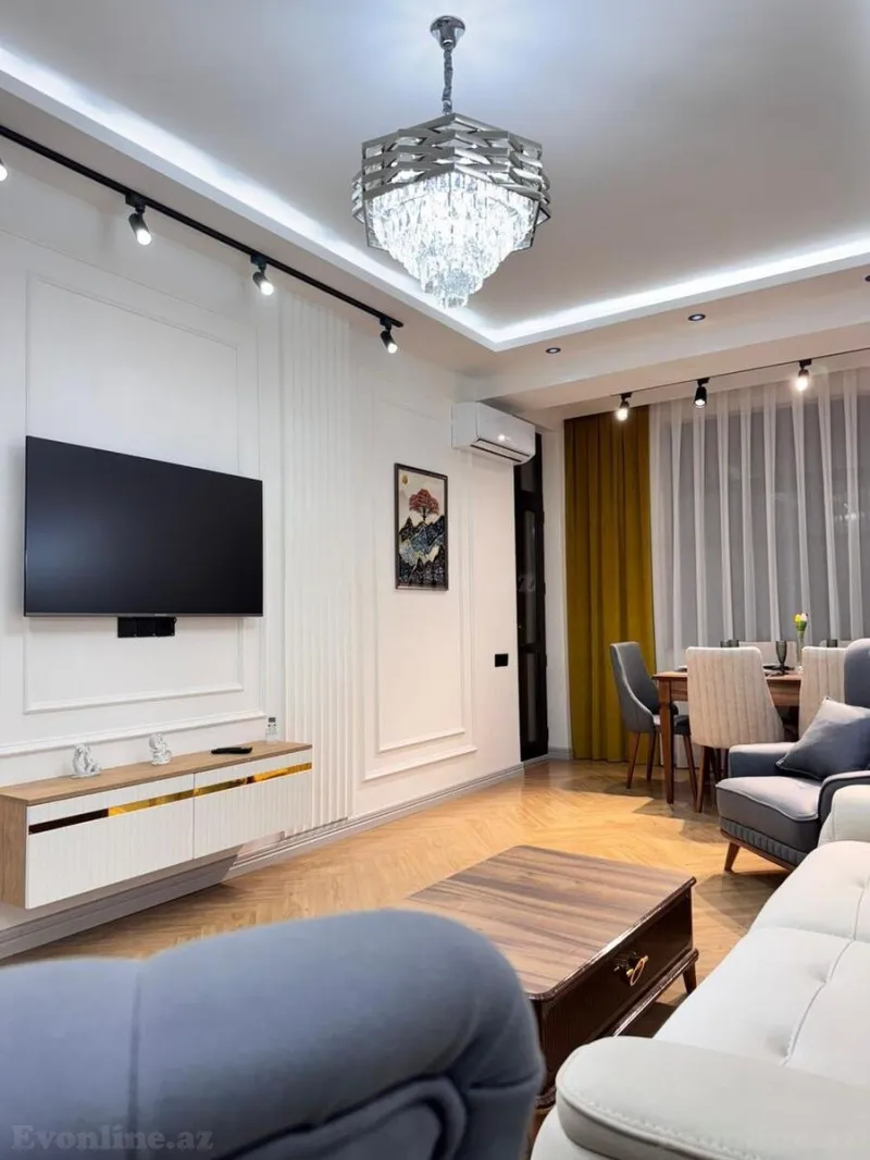 Kirayə verilir 2 otaqlı Mənzil Yeni tikili 81 m² Nəsimi r. - şəkil 2