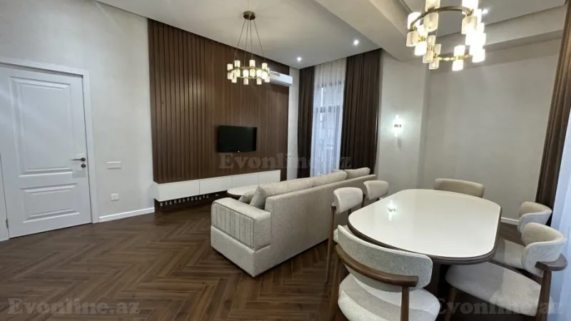 Kirayə verilir 3 otaqlı Mənzil Yeni tikili 125 m² Nəsimi r. - şəkil 3