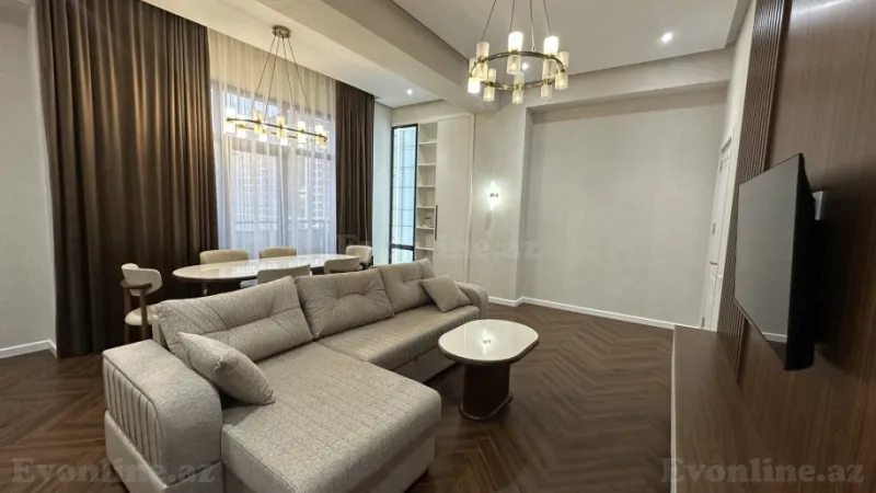 Kirayə verilir 3 otaqlı Mənzil Yeni tikili 125 m² Nəsimi r. - şəkil 5