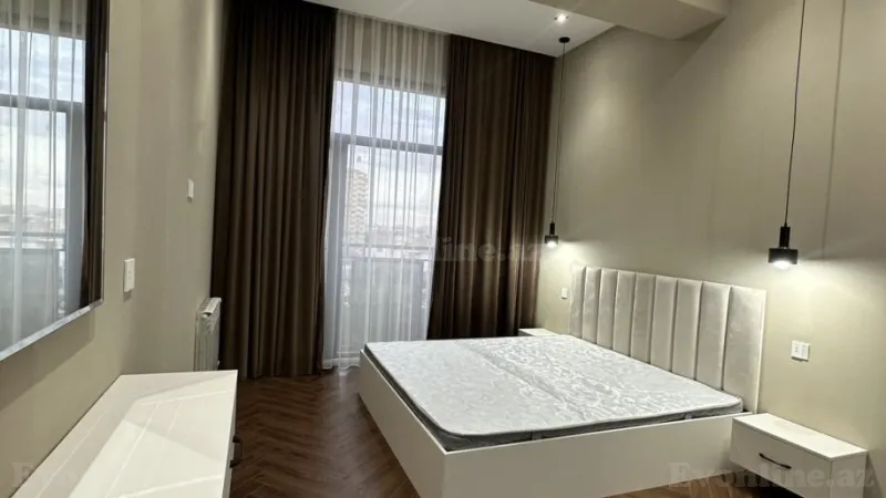 Kirayə verilir 3 otaqlı Mənzil Yeni tikili 125 m² Nəsimi r. - şəkil 6