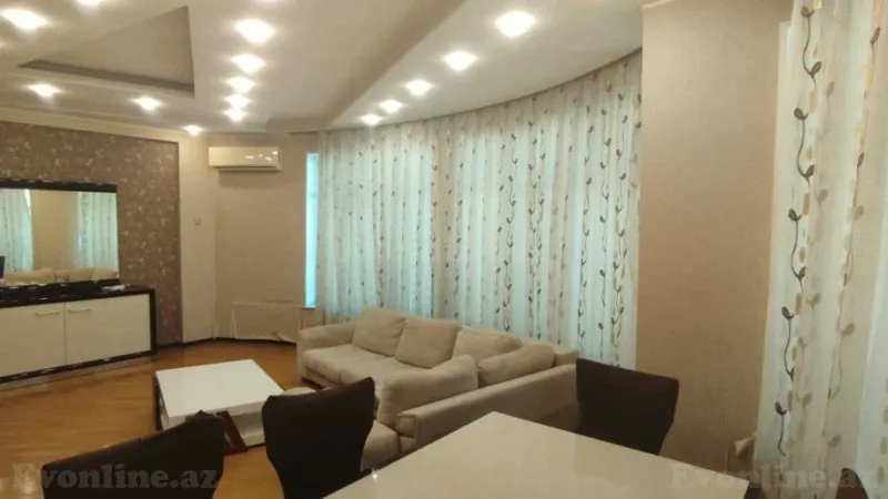 Kirayə verilir 3 otaqlı Mənzil Yeni tikili 130 m² Nərimanov r. - şəkil 2