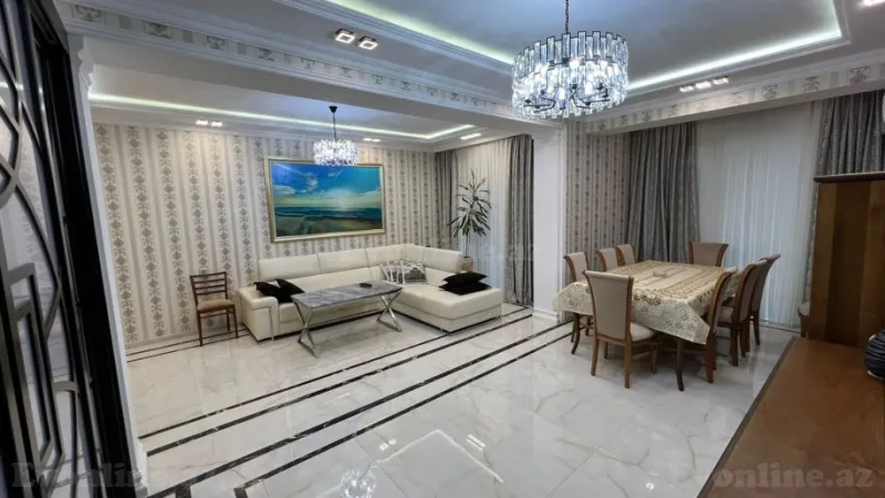 Satılır 3 otaqlı Mənzil Yeni tikili 126 m² Həzi Aslanov m. - şəkil 2