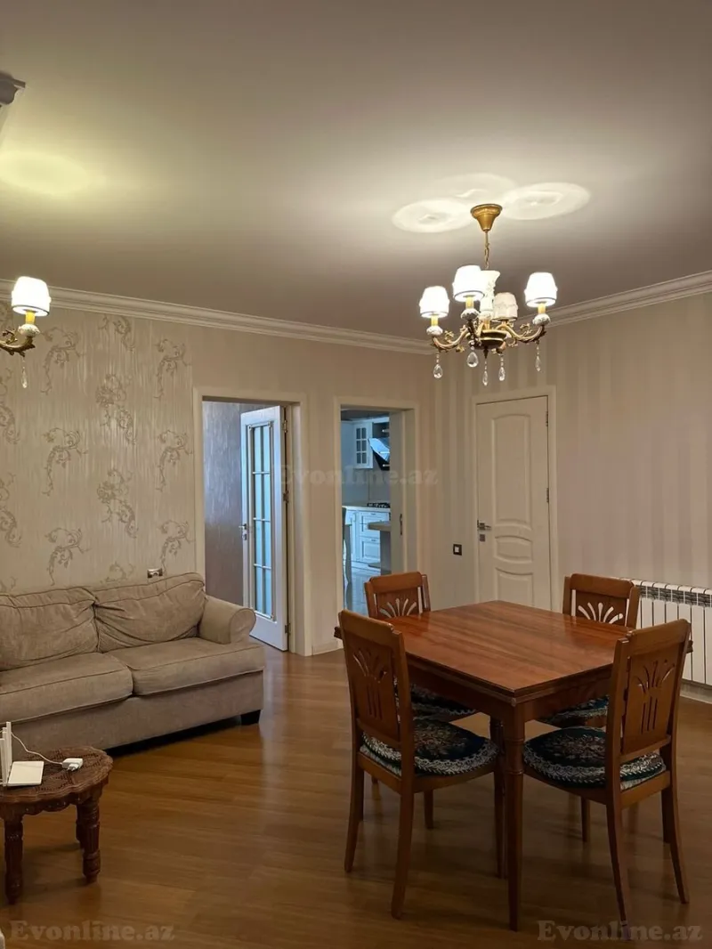 Kirayə verilir 3 otaqlı Mənzil Yeni tikili 120 m² Nərimanov r. - şəkil 2