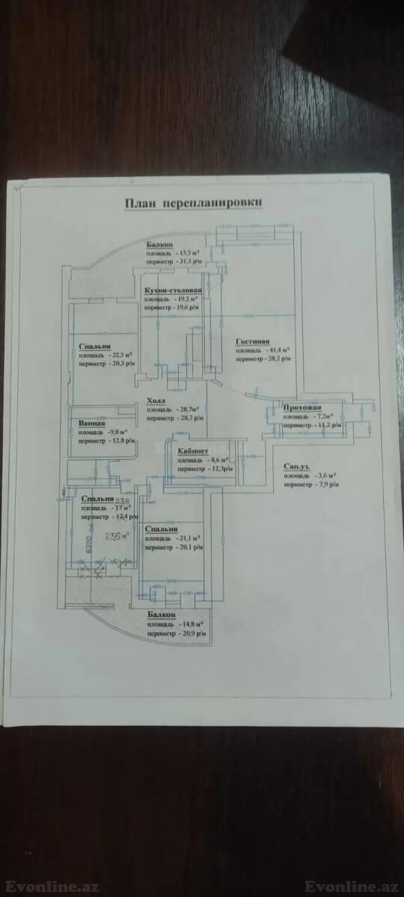Satılır 4 otaqlı Mənzil Yeni tikili 226.8 m² Gənclik m. - şəkil 17
