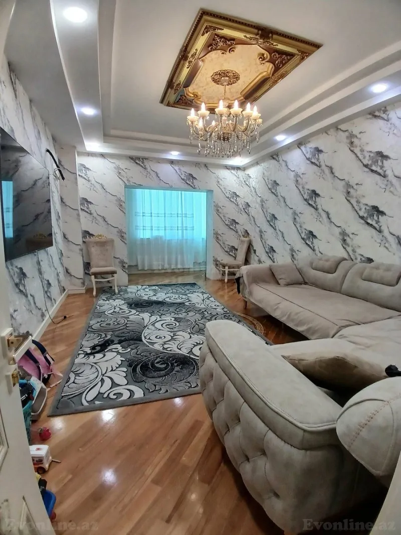 Satılır 2 otaqlı Mənzil Yeni tikili 100 m² Nəsimi r. - şəkil 3