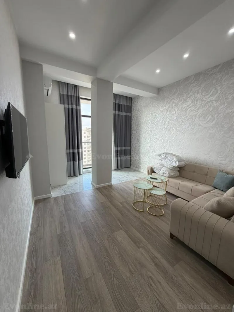 Kirayə verilir 1 otaqlı Mənzil Yeni tikili 45 m² Nəsimi r. - şəkil 2