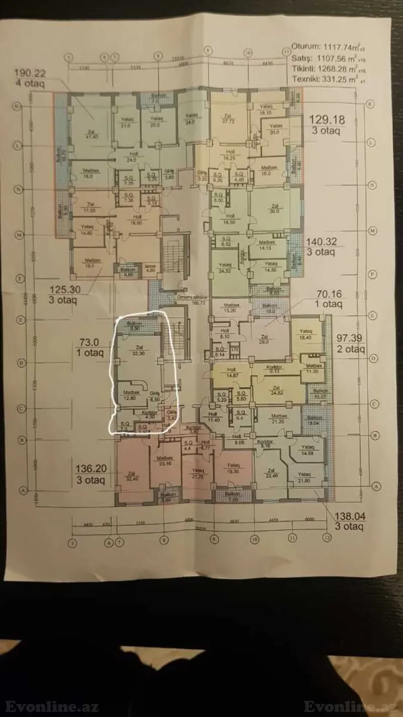 Satılır 1 otaqlı Mənzil Yeni tikili 73 m² Nəsimi r. - şəkil 6