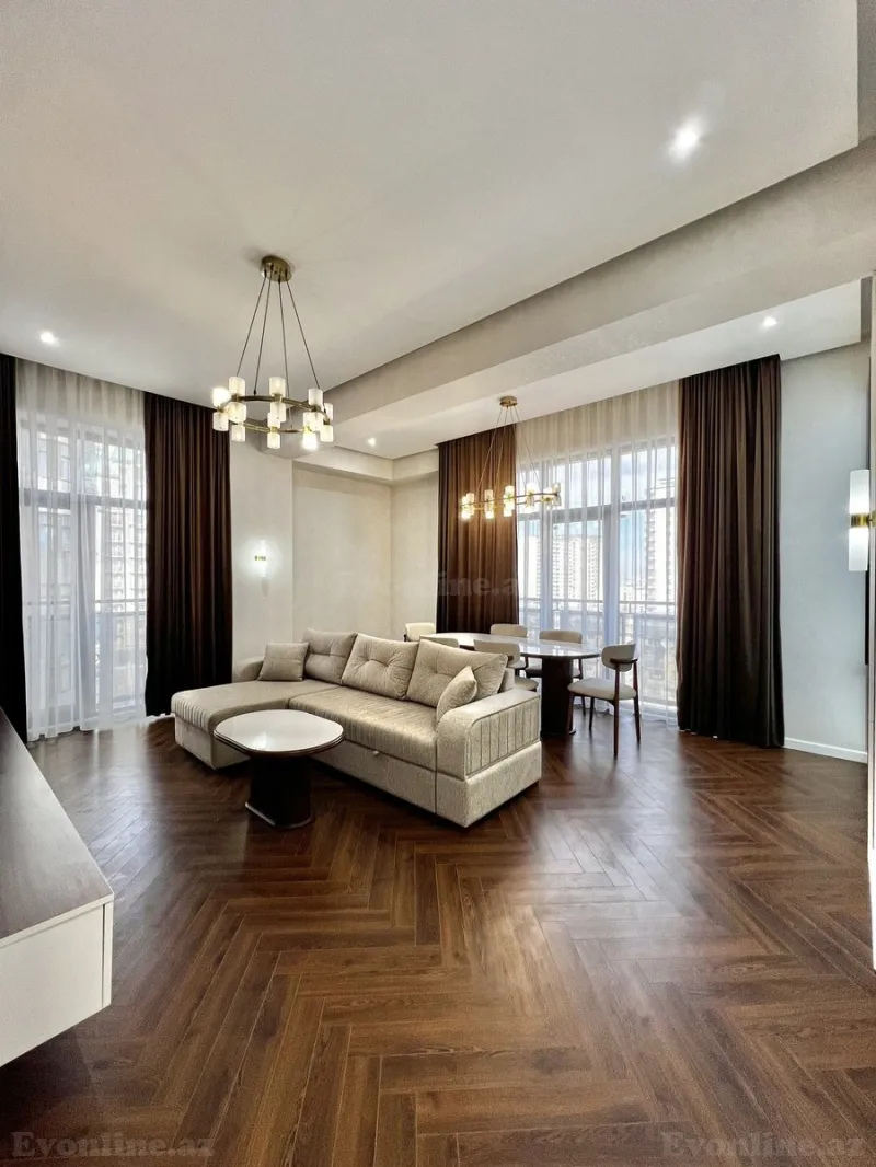 Satılır 3 otaqlı Mənzil Yeni tikili 125 m² Nəsimi r. - şəkil 2