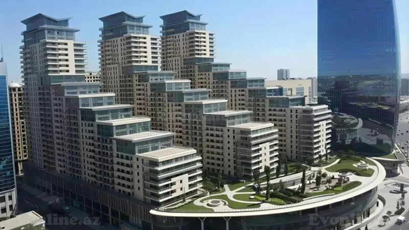 Kirayə verilir 4 otaqlı Mənzil Yeni tikili 220 m² Nəsimi r. - şəkil 2