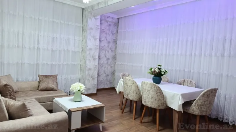 Kirayə verilir 2 otaqlı Mənzil Yeni tikili 75 m² Nərimanov r. - şəkil 3