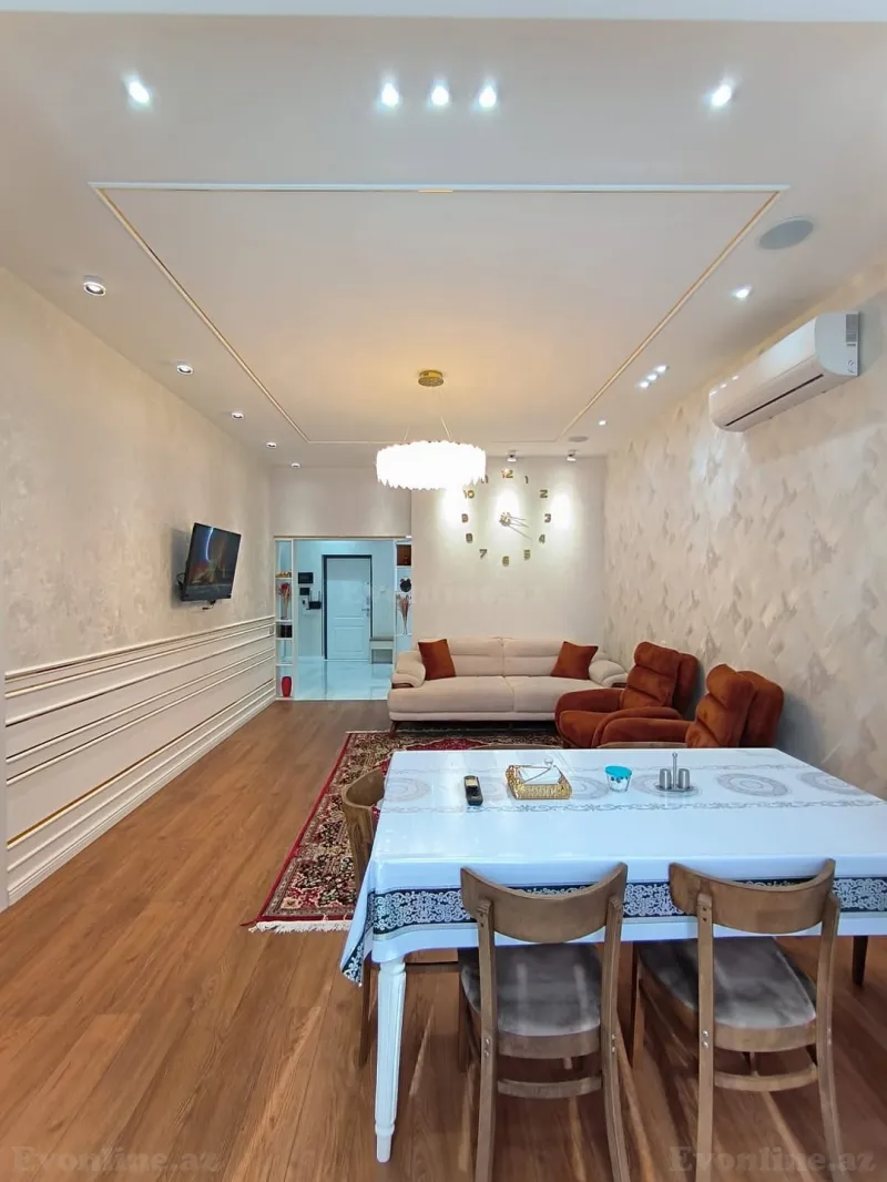 Satılır 3 otaqlı Mənzil Yeni tikili 75 m² Həzi Aslanov m. - şəkil 2