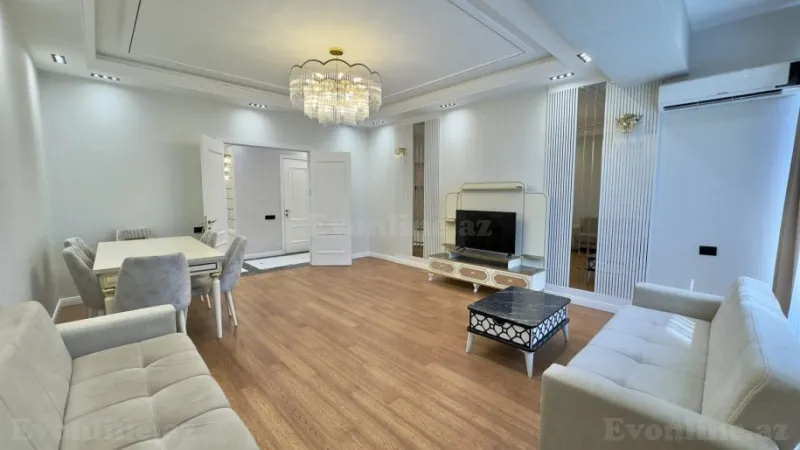 Kirayə verilir 3 otaqlı Mənzil Yeni tikili 130 m² Nəsimi r. - şəkil 4