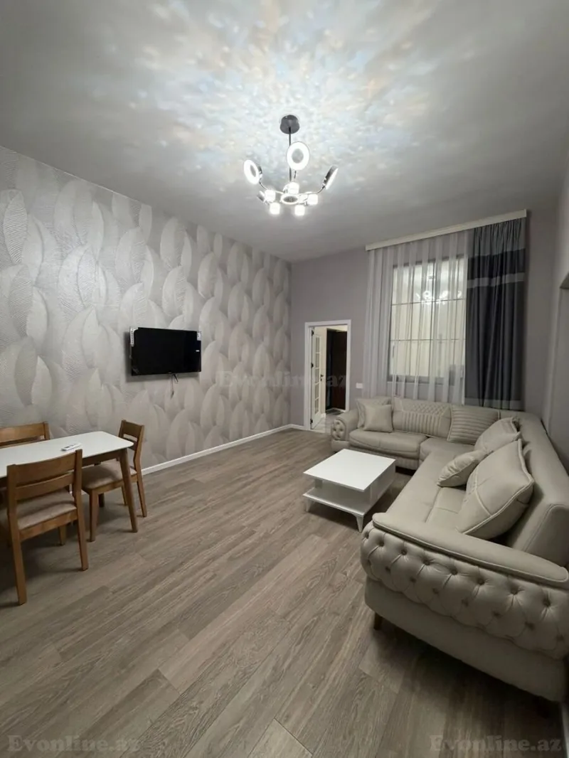 Kirayə verilir 1 otaqlı Mənzil Yeni tikili 45 m² Nəsimi r. - şəkil 2