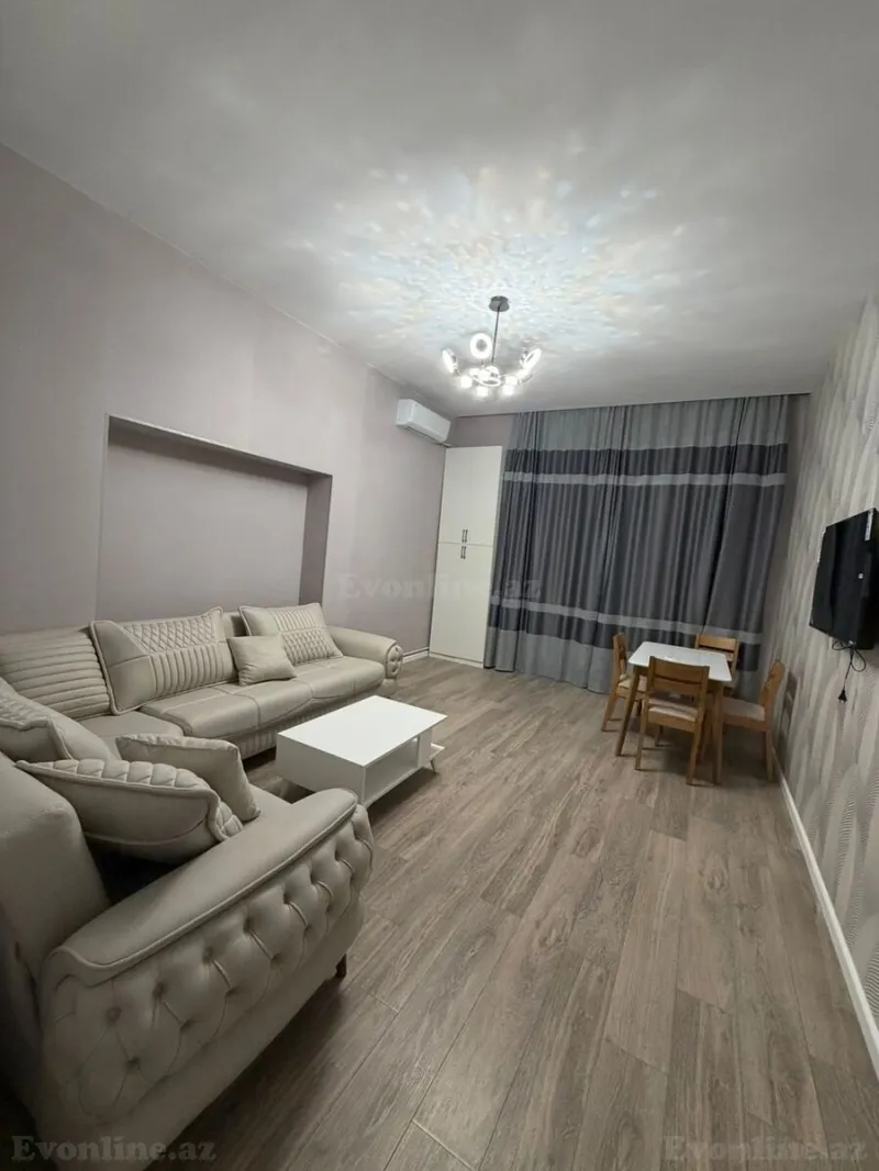 Kirayə verilir 1 otaqlı Mənzil Yeni tikili 45 m² Nəsimi r. - şəkil 3