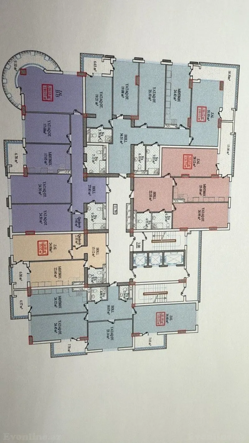 Satılır 2 otaqlı Mənzil Yeni tikili 76 m² Bayıl - şəkil 6