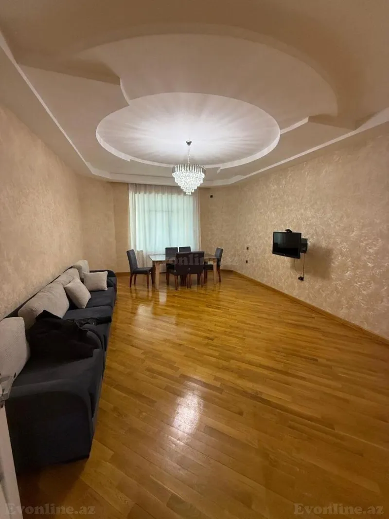 Kirayə verilir 3 otaqlı Mənzil Yeni tikili 130 m² Nərimanov r. - şəkil 3