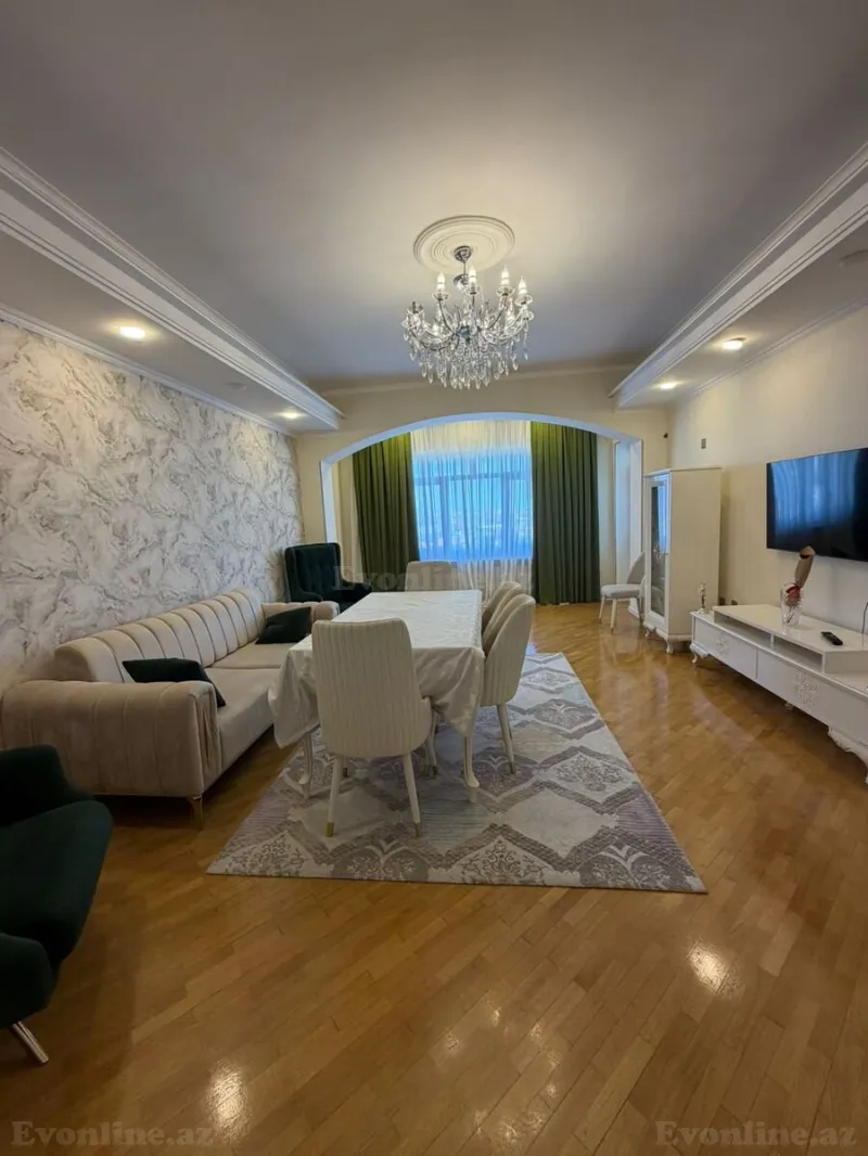 Kirayə verilir 3 otaqlı Mənzil Yeni tikili 130 m² 8-ci mikrorayon - şəkil 3