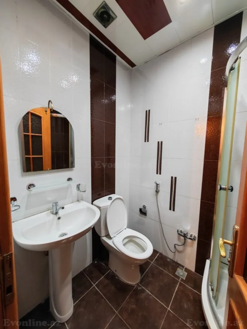 Kirayə verilir 3 otaqlı Mənzil Yeni tikili 95 m² Nəsimi r. - şəkil 12