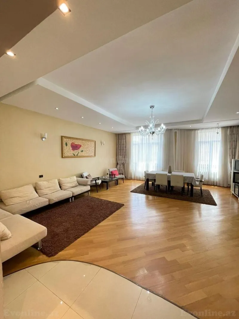 Kirayə verilir 3 otaqlı Mənzil Yeni tikili 180 m² Nəsimi r. - şəkil 3