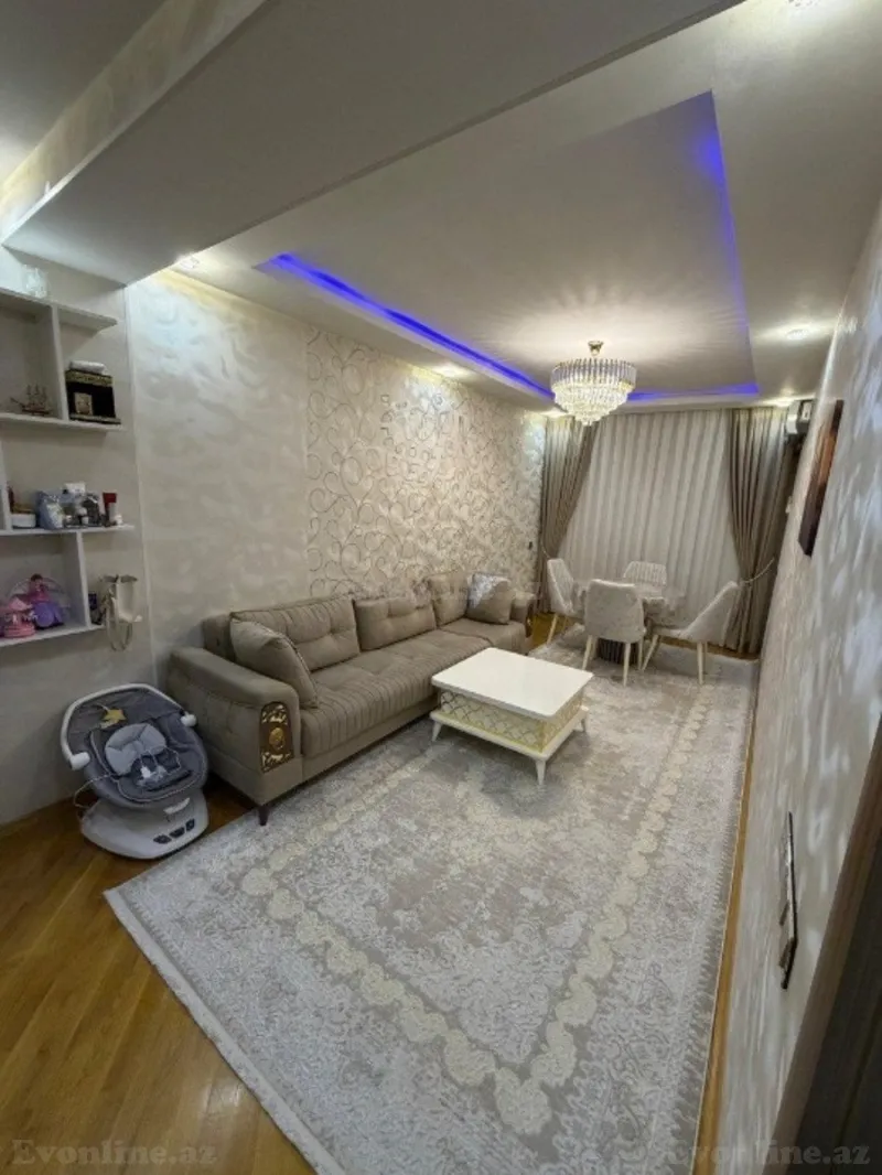 Satılır 2 otaqlı Mənzil Yeni tikili 78 m² İnşaatçılar m. - şəkil 2