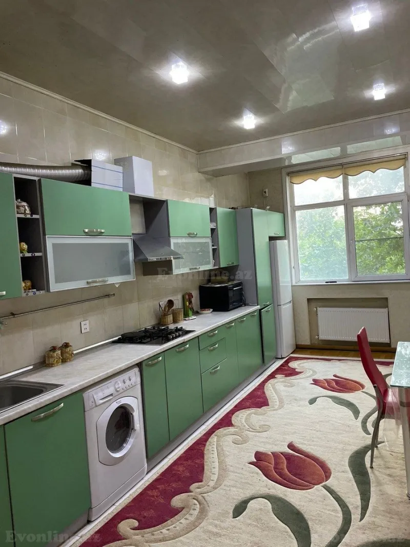 Kirayə verilir 3 otaqlı Mənzil Yeni tikili 145 m² Nəsimi r. - şəkil 9