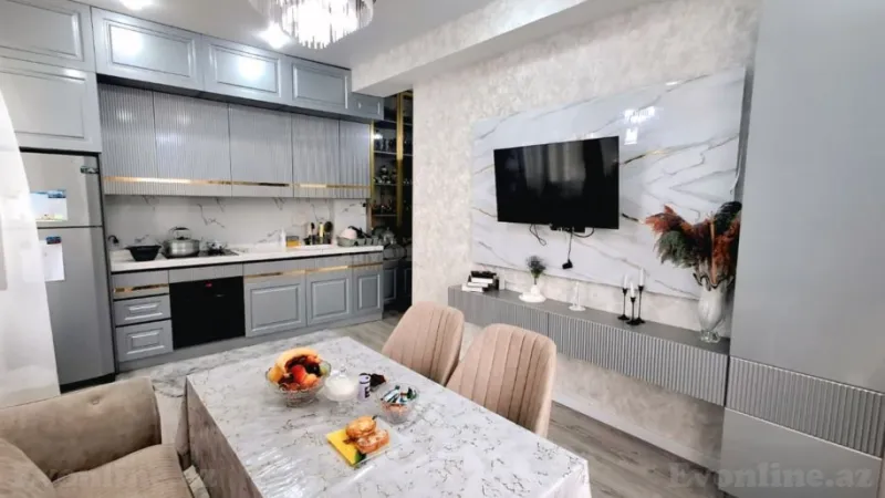 Satılır 3 otaqlı Mənzil Yeni tikili 67 m² Həzi Aslanov m. - şəkil 2