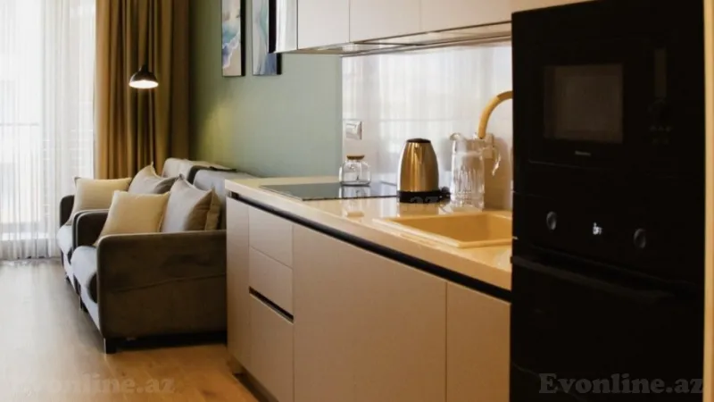 Kirayə verilir 1 otaqlı Mənzil Yeni tikili 60 m² Sabunçu r. - şəkil 15