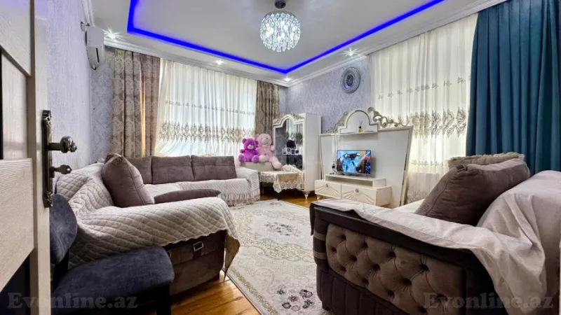 Satılır 3 otaqlı Mənzil Yeni tikili 105 m² Həzi Aslanov m. - şəkil 2