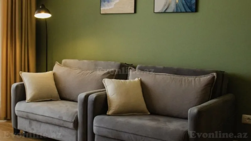 Kirayə verilir 1 otaqlı Mənzil Yeni tikili 60 m² Sabunçu r. - şəkil 3