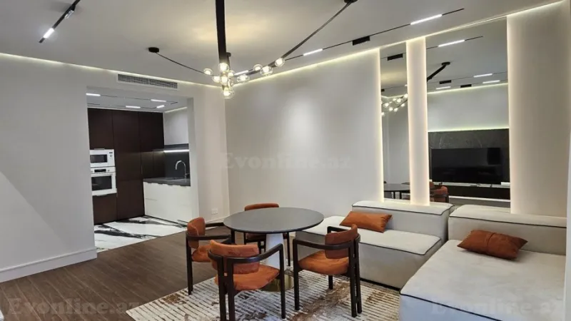 Kirayə verilir 2 otaqlı Mənzil Yeni tikili 100 m² Nəsimi r. - şəkil 3