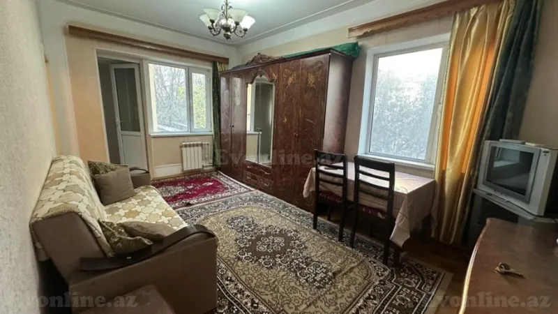 Kirayə verilir 2 otaqlı Mənzil Köhnə tikili 45 m² Elmlər Akademiyası m. - şəkil 2