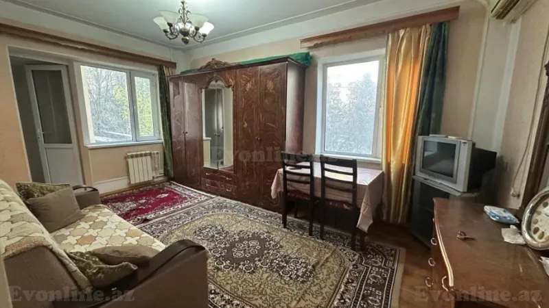 Kirayə verilir 2 otaqlı Mənzil Köhnə tikili 45 m² Elmlər Akademiyası m. - şəkil 3