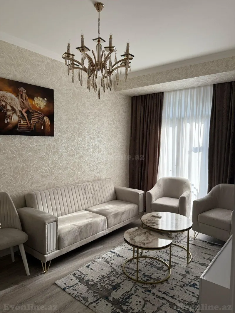 Kirayə verilir 2 otaqlı Mənzil Yeni tikili 53 m² Nəriman Nərimanov m.