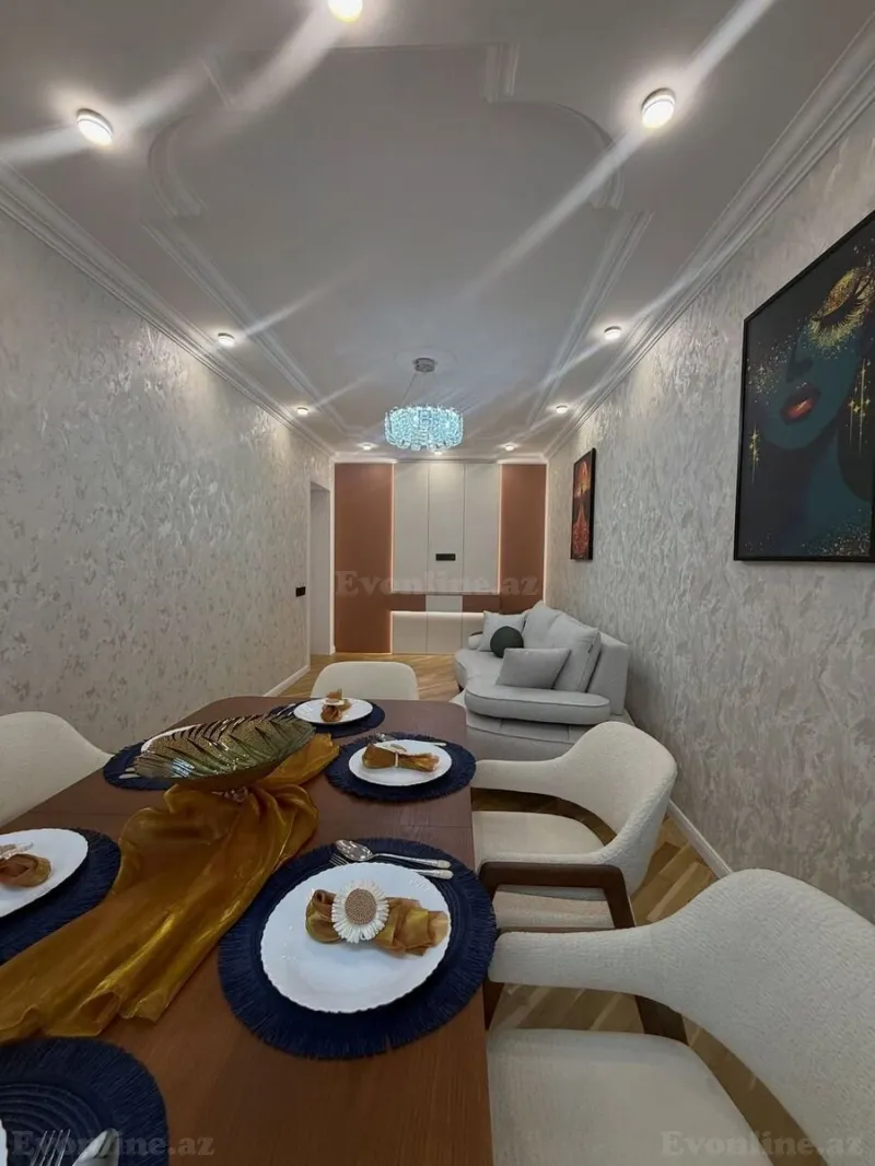 Satılır 3 otaqlı Mənzil Yeni tikili 82 m² Həzi Aslanov - şəkil 2