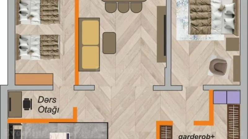 Satılır 3 otaqlı Mənzil Yeni tikili 120 m² Nizami m. - şəkil 6