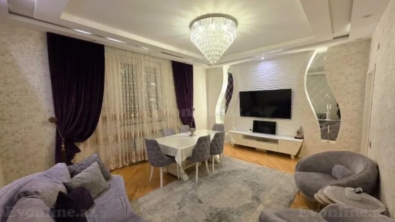 Satılır 3 otaqlı Mənzil Yeni tikili 134 m² İnşaatçılar m. - şəkil 2