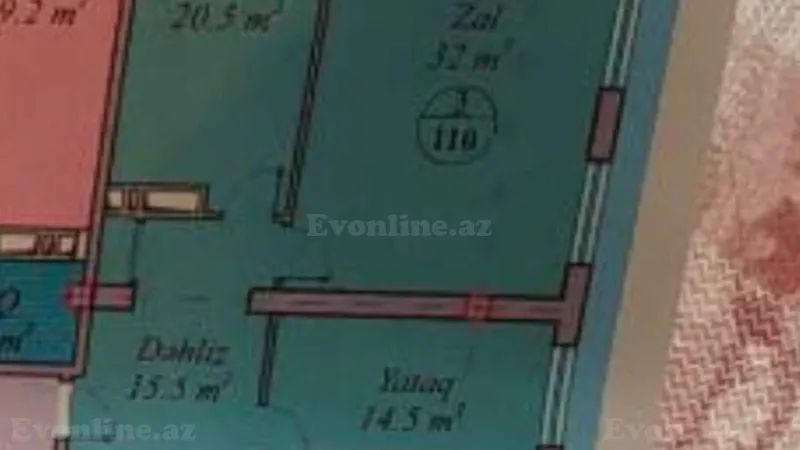 Satılır 3 otaqlı Mənzil Yeni tikili 110 m² Həzi Aslanov - şəkil 12