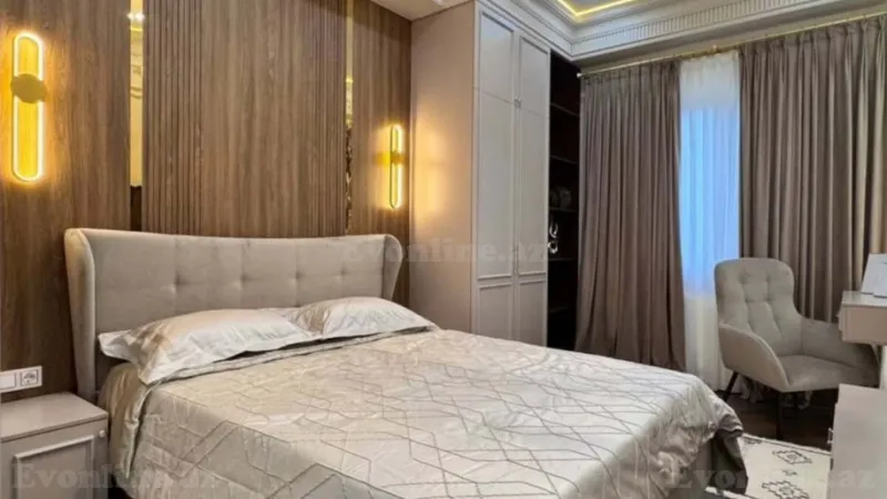 Kirayə verilir 2 otaqlı Mənzil Yeni tikili 100 m² Nəsimi r. - şəkil 3