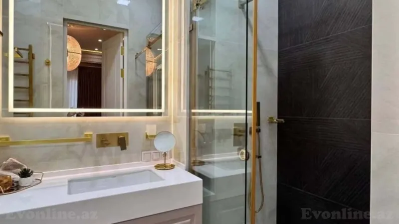 Kirayə verilir 2 otaqlı Mənzil Yeni tikili 100 m² Nəsimi r. - şəkil 6