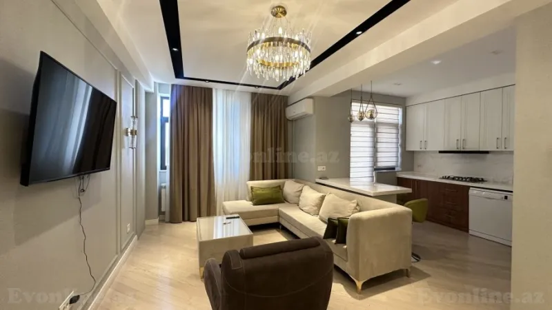 Kirayə verilir 2 otaqlı Mənzil Yeni tikili 85 m² Xətai m. - şəkil 2