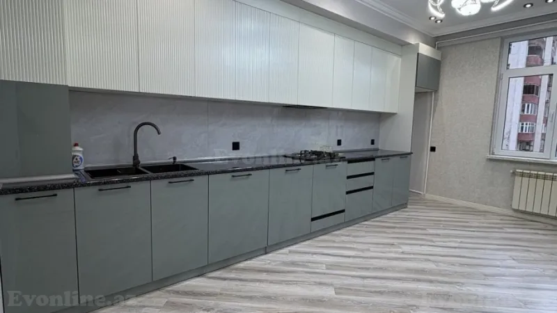 Satılır 3 otaqlı Mənzil Yeni tikili 106 m² Həzi Aslanov m. - şəkil 2