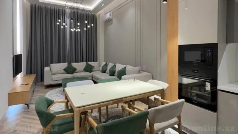 Kirayə verilir 2 otaqlı Mənzil Yeni tikili 76 m² 8 Noyabr m. - şəkil 2
