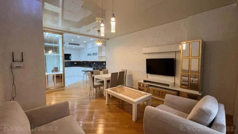 Kirayə verilir 2 otaqlı Mənzil Yeni tikili 88 m² Nəsimi r. - şəkil 4