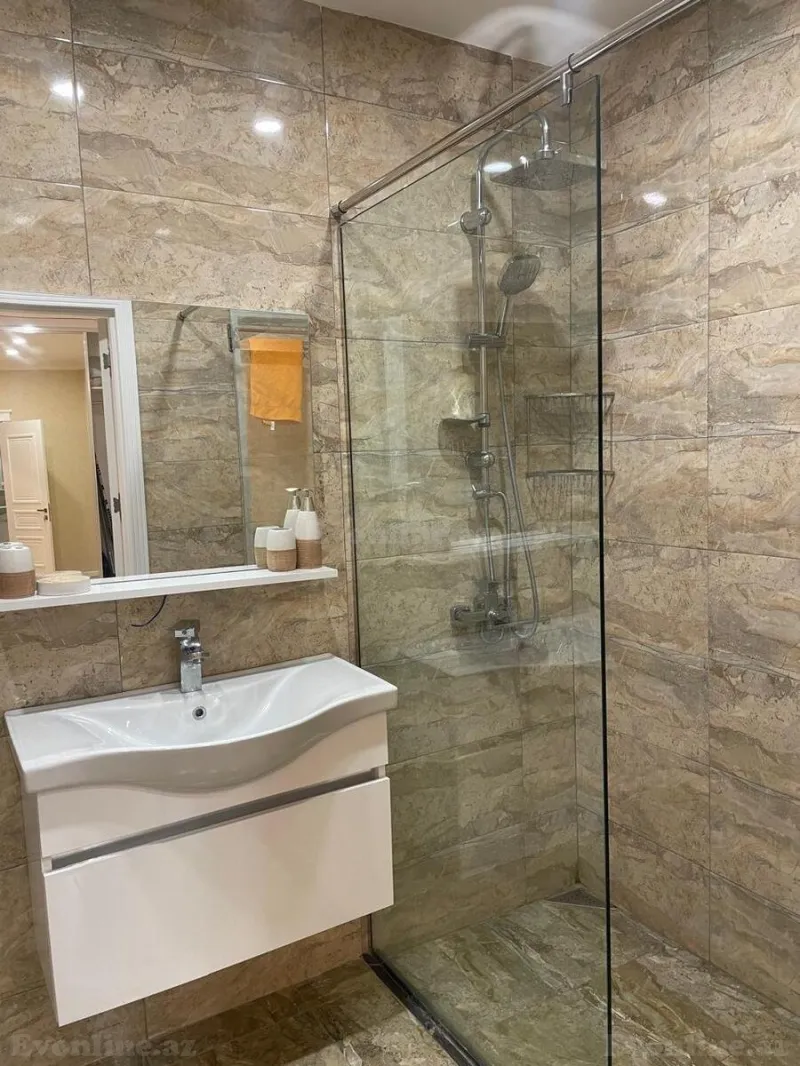 Kirayə verilir 2 otaqlı Mənzil Yeni tikili 60 m² Nəsimi r. - şəkil 17