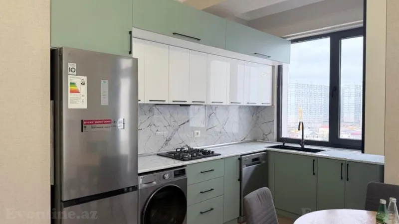 Kirayə verilir 3 otaqlı Mənzil Yeni tikili 90 m² Yeni Yasamal - şəkil 2