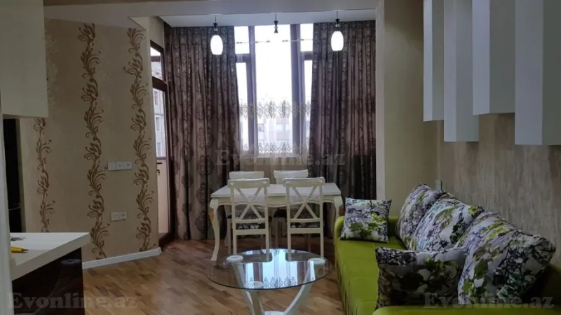 Kirayə verilir 2 otaqlı Mənzil Yeni tikili 50 m² Nəsimi r. - şəkil 2