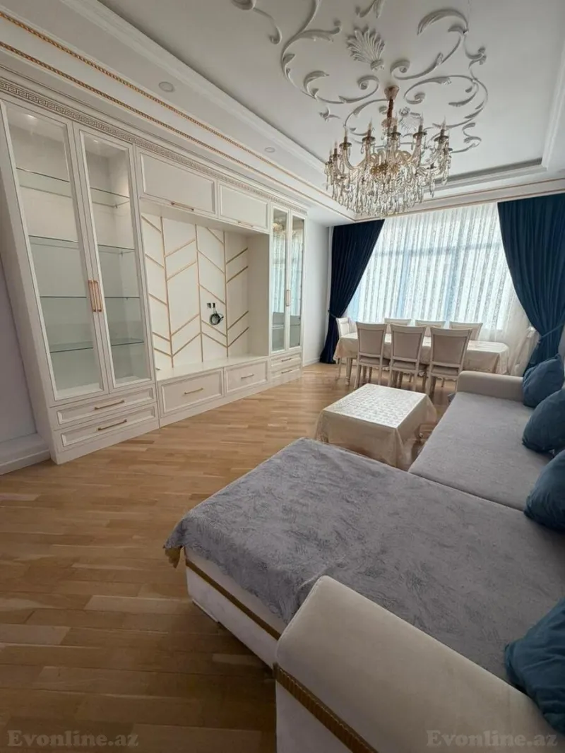 Kirayə verilir 2 otaqlı Mənzil Yeni tikili 100 m² Nəsimi r. - şəkil 2