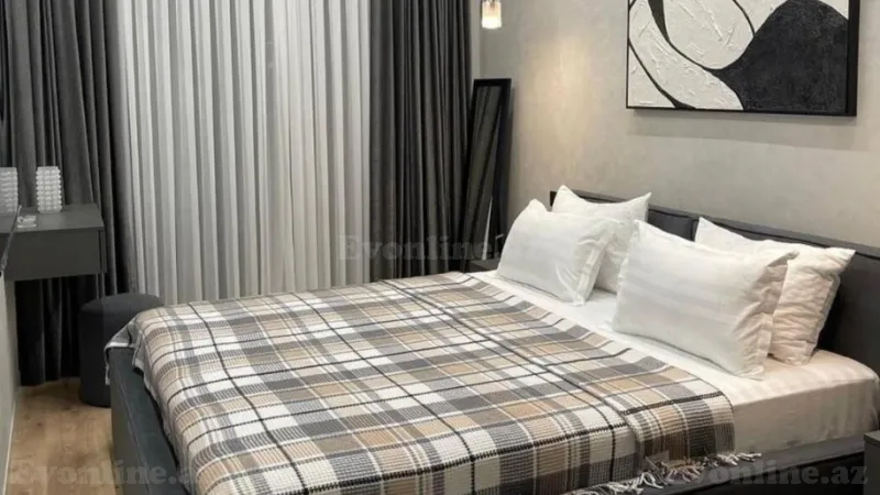 Kirayə verilir 2 otaqlı Mənzil Yeni tikili 75 m² Nəsimi r. - şəkil 4